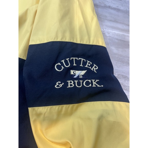 Cutter and Buck Pullover Womens Medium Yellow Black Climaguard 1/4 Zip Golf - Picture 4 of 6